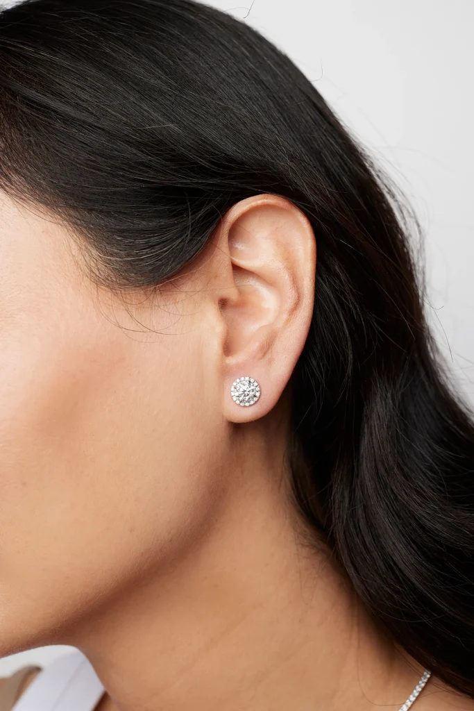 NYC studs with extra sparkle