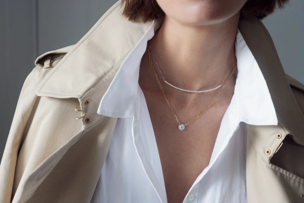 Balmoral diamond necklace, the perfect layering piece