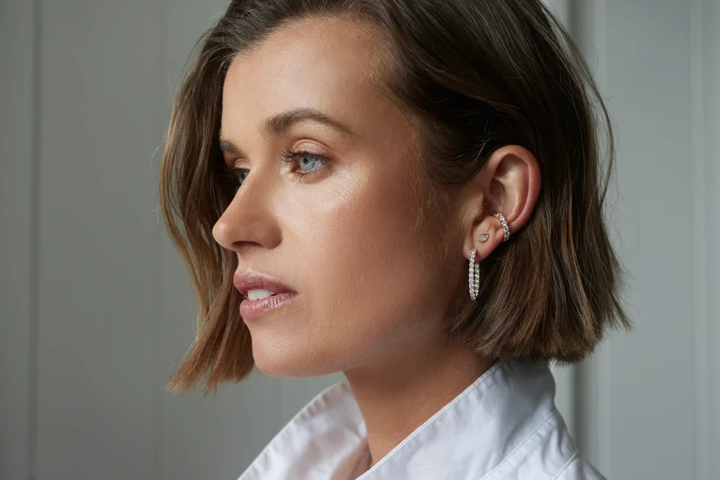 Palm Beach diamond ear cuff