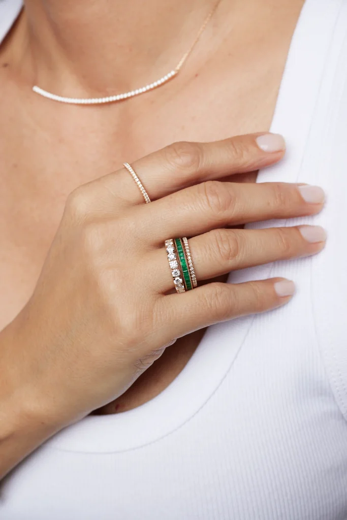 Bondi delicate diamond eternity ring