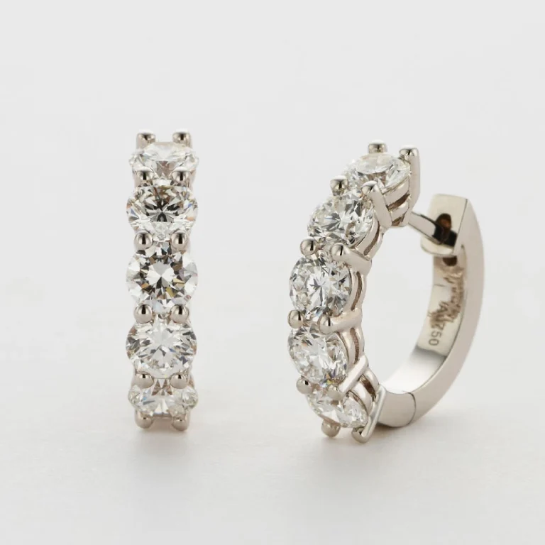 Biarritz diamond huggies